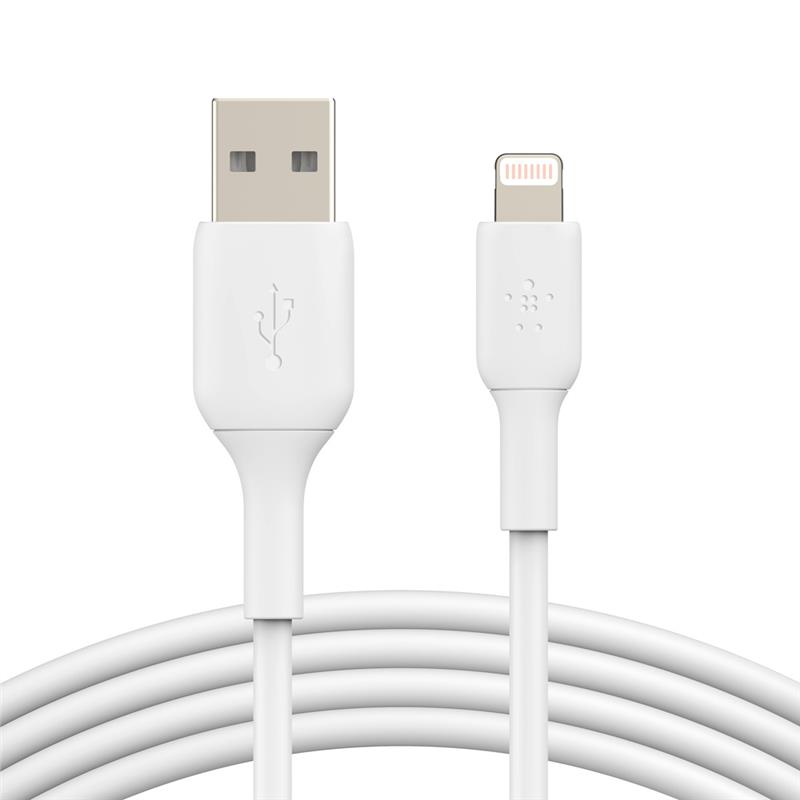 Кабель Belkin USB-A - Lightning, PVC, 1m, white