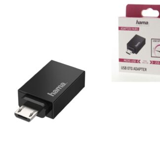 Адаптер Hama OTG Micro USB - USB 2.0 Black