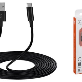 Кабель 2E USB 3.0 - Type C, Molding Type, 1m, black