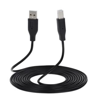 Кабель 2E USB 2.0 (AM/BM) DSTP, 3m, black