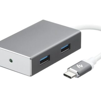 Адаптер 2Е Type-C - 4*USB3.0, Hub Aluminum, 0.2m