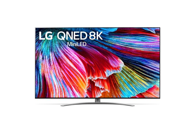 Телевiзор 75" QNED MiniLED 8K LG 75QNED996PB Smart, WebOS, Чорний