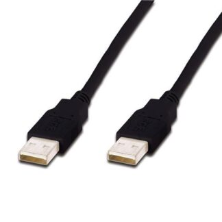 Кабель Digitus USB 2.0 (AM/AM) 1.0m, чорний