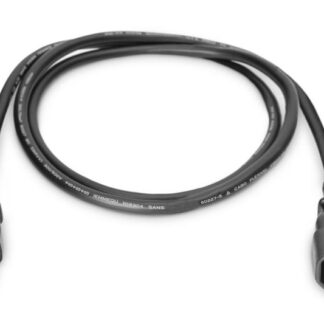 Кабель живлення DIGITUS C14-C13 M/F, 1.2m, 0.75qmm, black