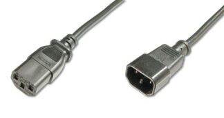 Кабель живлення Digitus (C14/M - C13/F) black,1.8m
