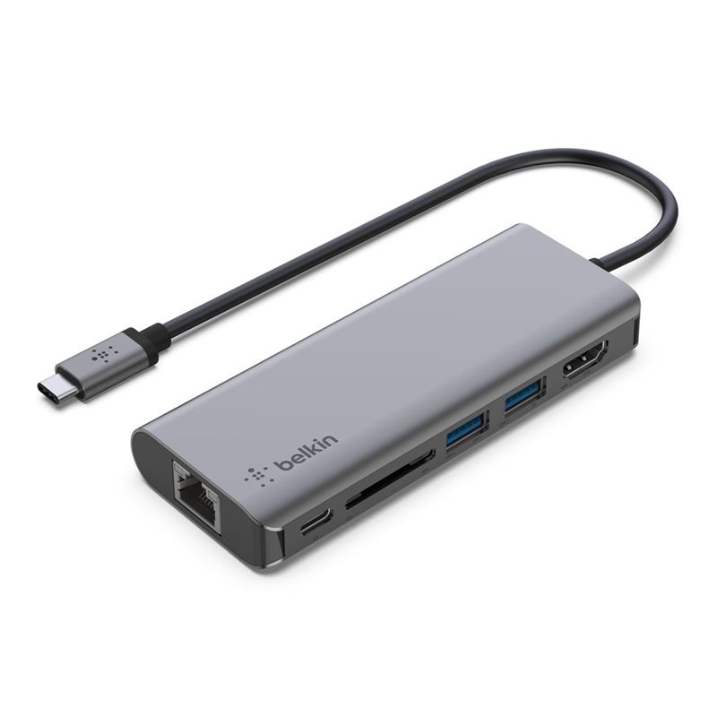 Адаптер Belkin USB-C 6in1 Multiport Dock