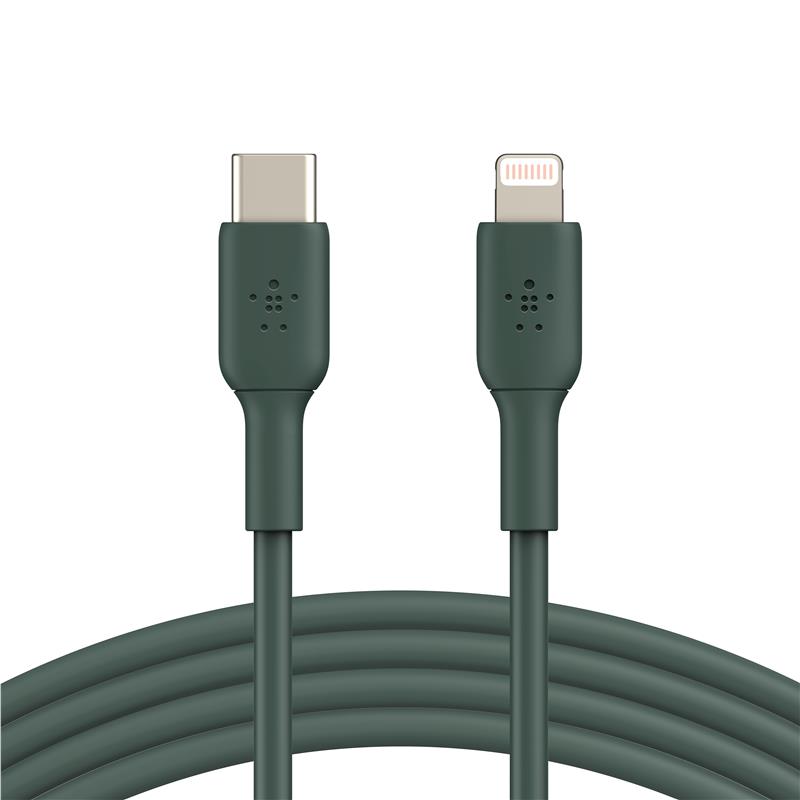 Кабель Belkin USB-С - Lightning, 1m, PVC, midnight green
