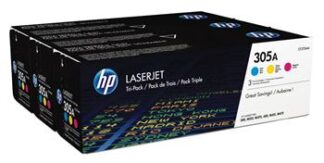 Комплект картриджів HP 305A CYM LJ M351/M451/M375/M475 (CE411A, CE412A, CE413A) Tri-Pack