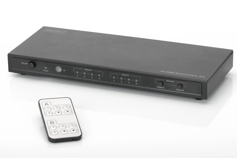 Комутатор DIGITUS HDMI UHD 4K Matrix 4x2