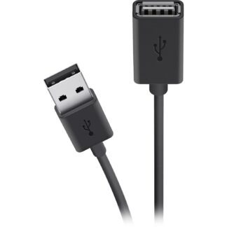 Кабель Belkin USB 2.0 (AM/AF) EXT 3м, Black