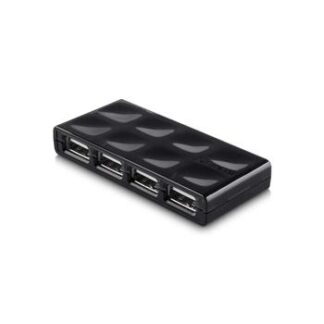 Концентратор USB 2.0, 4 порта Belkin USB Mobile Hub активний, з БЖ, Black/Чорний