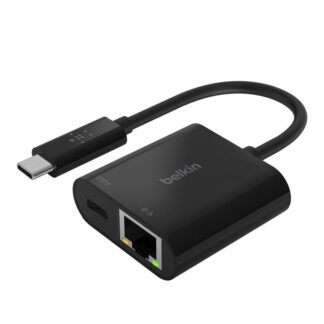 Адаптер Belkin USB-C - Ethernet 60W PD, black
