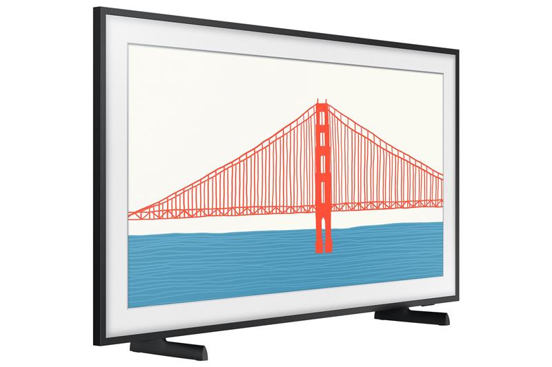 Телевiзор 55" QLED 4K Samsung QE55LS03AAUXUA Smart, Tizen, Black, The Frame, Optional Bazel Colour