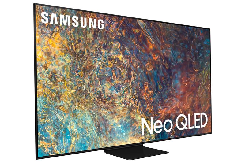 Телевiзор 55" Neo QLED 4K Samsung QE55QN90AAUXUA Smart, Tizen, Black