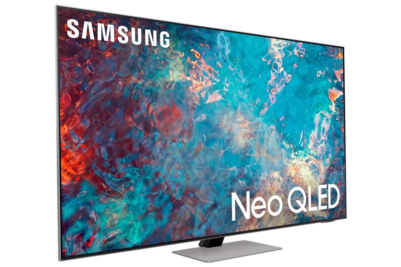 Телевiзор 75" Neo QLED 4K Samsung QE75QN85AAUXUA Smart, Tizen, Silver